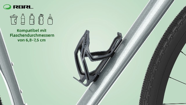 RBRL Flaschenhalter Fahrrad Fahrrad Trinkflasche mit Halter Getränkehalter Fahrrad Flasche Halter Rack für Motorrad Getränkehalter Mountainbikes Rennrad Kinderwagen Rollstuhl (Grau) Sport & Freizeit