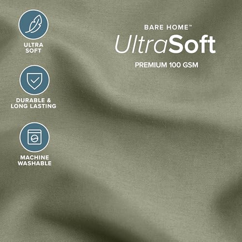 Image of Bare Home Comforter Set - Queen Size - Ultra-Soft - Goose Down Alternative - Premium 1800 Series - All Season Warmth (Queen, Sage)