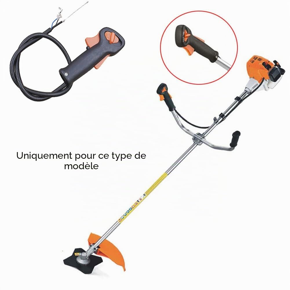 DAZZLEEX Interrupteur de poignée avec câble de déclenchement pour FS75 pour FS80 FS85 pour 4137-180-1109
