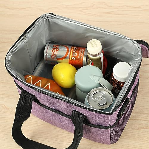Bolsa Térmica com Bolso Frontal e Lateral para Escola ou Trabalho Impermeavel, Marmiteira Unisex com