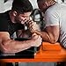 INNOLIFE Professional Arm Wrestling Battle Table - Perfect for Wrist Strength Competitions Adult - Orange Black