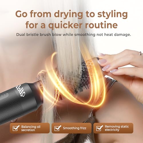 UKLISS Airstyler 7 w 1 Pro, suszarka do włosów, automatyczna lokówka, szczotka do suszarki, dyfuzor, prostownica do włosów, okrągła szczotka, szczotka z ciepłym powietrzem, zestaw urządzeń do