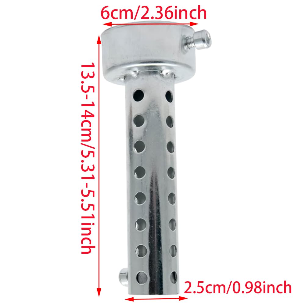 Baceyong 1 pièces Silencieux pour motos, DB Killer, Déflecteur de tuyau d'échappement, Silencieux d'échappement 60mm - Noir