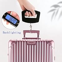 Vista 7 de Báscula de equipaje, mango grande, báscula electrónica de equipaje, transporte de alta precisión, 110 lbs50 kg, gancho gira 360, equipaje