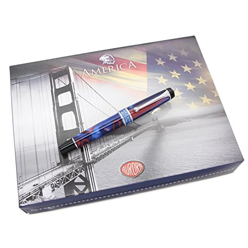 Amazon | AURORA アウロラ 万年筆 大陸シリーズ アメリカ EF | 万年筆