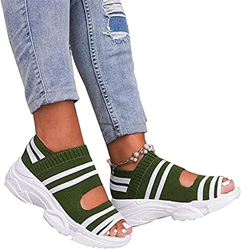 Sandales à pied femmes confortables avec semelle ergonomique amortissante