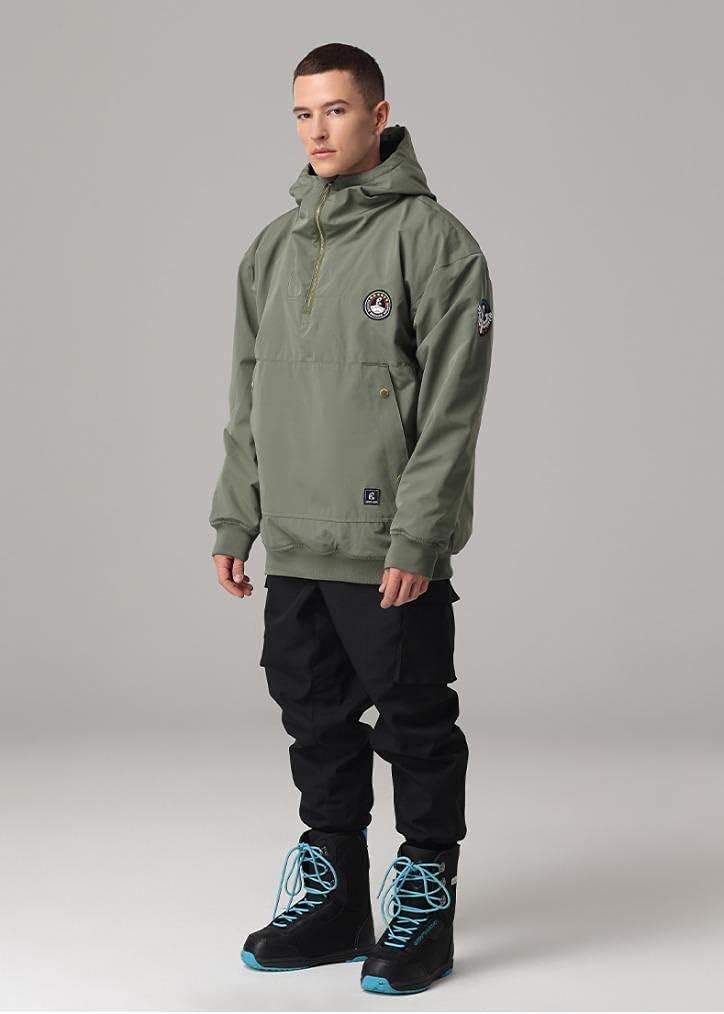 SEARIPE Womens Ski Jacket Mens Snow Jacket Waterproof Winter Snow Coat Couples Pullover Snowboard Hooded - Image 5