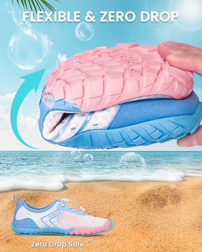Image of Water Shoes for Women Men Quick-Dry Barefoot Shoes Breathable Aqua Socks for Swim Beach River Pool Lake Hiking Surfing Kayaking