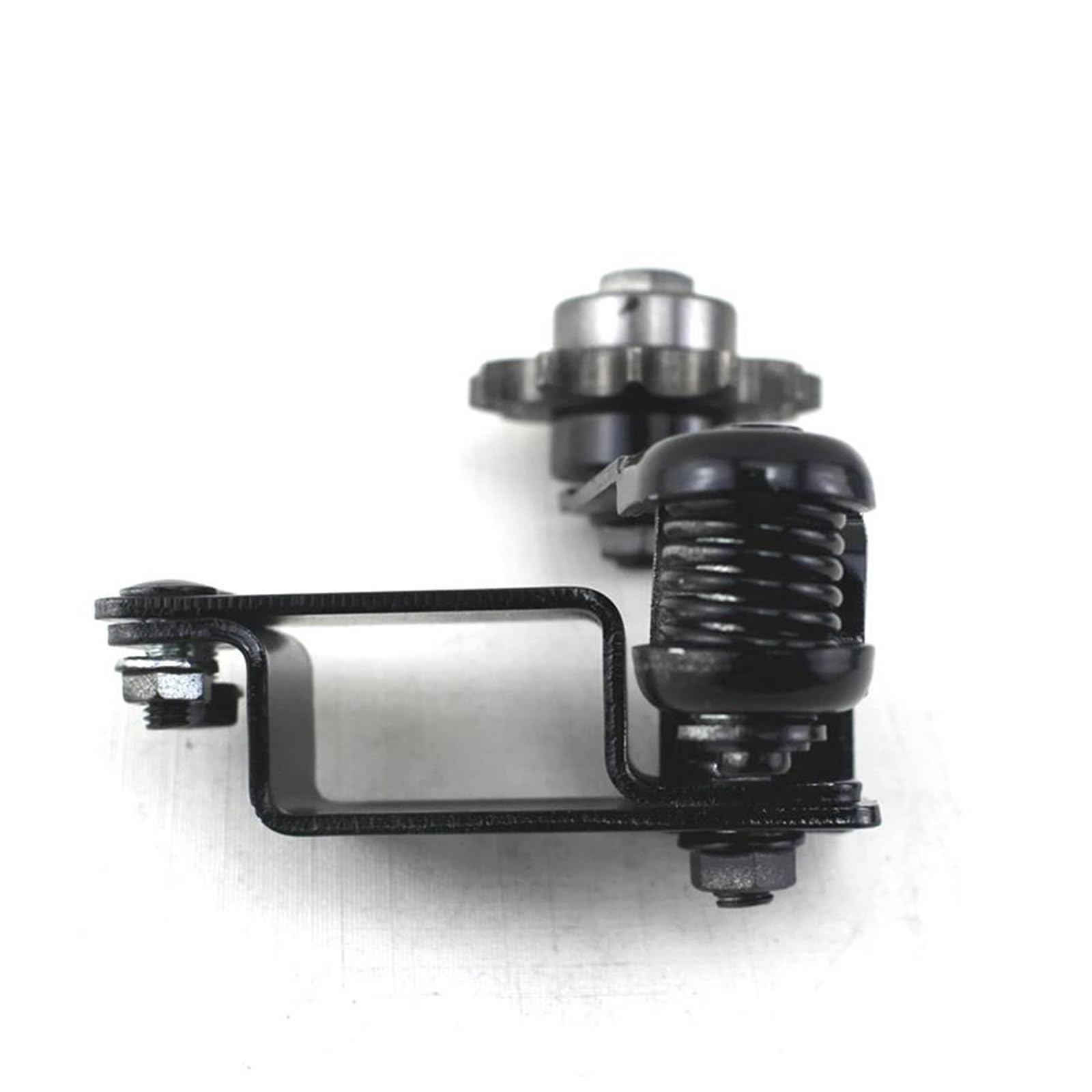 Tendicatena Automatico con Ruota Dentata in Acciaio per Motocicletta, Guida Catena Antiscivolo, Regolatore Catena A Rulli con Bullone, Forcella Quadrata