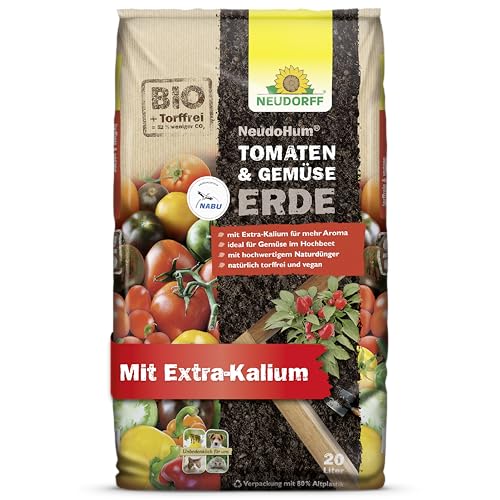 Neudorff NeudoHum TomatenErde und GemüseErde 20L - Torffreie...