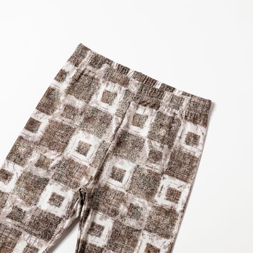 3 Pack Girls' Printed Capri Leggings Kids Soft Comfy Capri Pants4