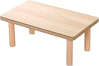 DEFKIYT Waterproof Wooden Hamster Platform - Large 9.84x5.9in Play Stand with Pillars for Gerbils, Syrian Hamsters, Chinchillas & Small Pets