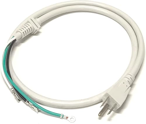 Cable de alimentación para microondas compatible con los números de modelo Whirlpool WMH31017HS2, WMH31017HW0, WMH31017HW1, WMH31017HW2