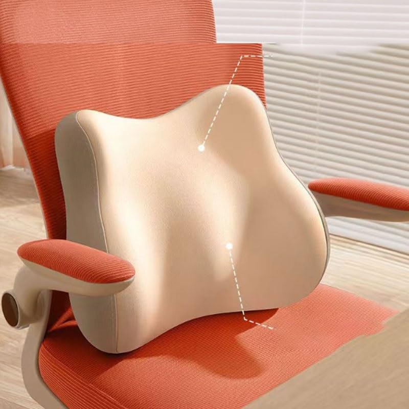 Office Lumbar Support Breathable Polyester Backrest for Long Term Sitting