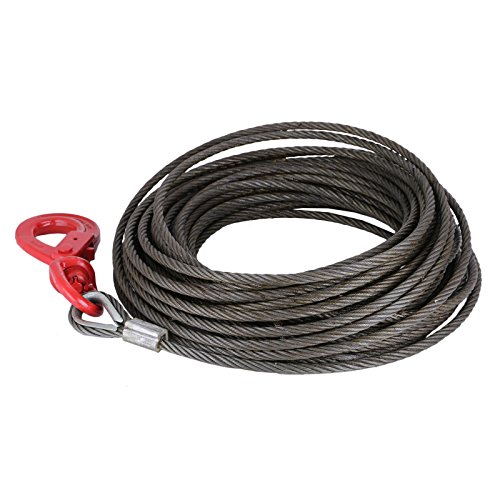 Mophorn Winch Cable 3/8Inch x 100Ft Replacement Wire Rope 4400LBS Fiber Core Self