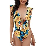 Apariencia: traje de baño bikini con cuello en V profundo, espalda abierta, sexy y encantador, más atractivo