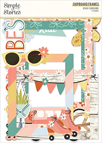 Cadres en chipboard Boho Sunshine aux finitions soignées pour création de luxe - 2