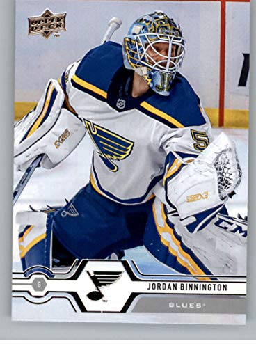 2019-20 Upper Deck Series One Hockey #123 Jordan Binnington St. Louis Blues Official NHL Trading Card From UD