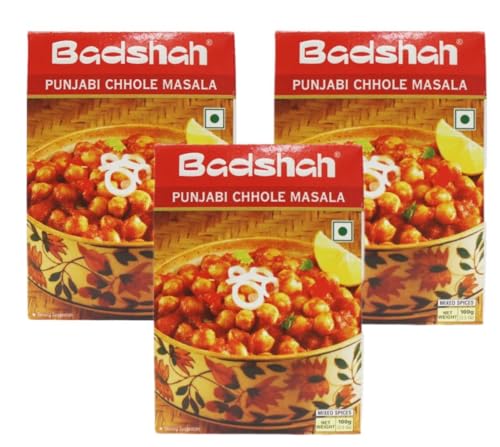 Badshah Chhole Masala - 100g (Pack of 3) | Authentic Indian Spice Blend for Punjabi Chole, Chickpea Curry & Chaat | Aromatic & Flavorful Masala
