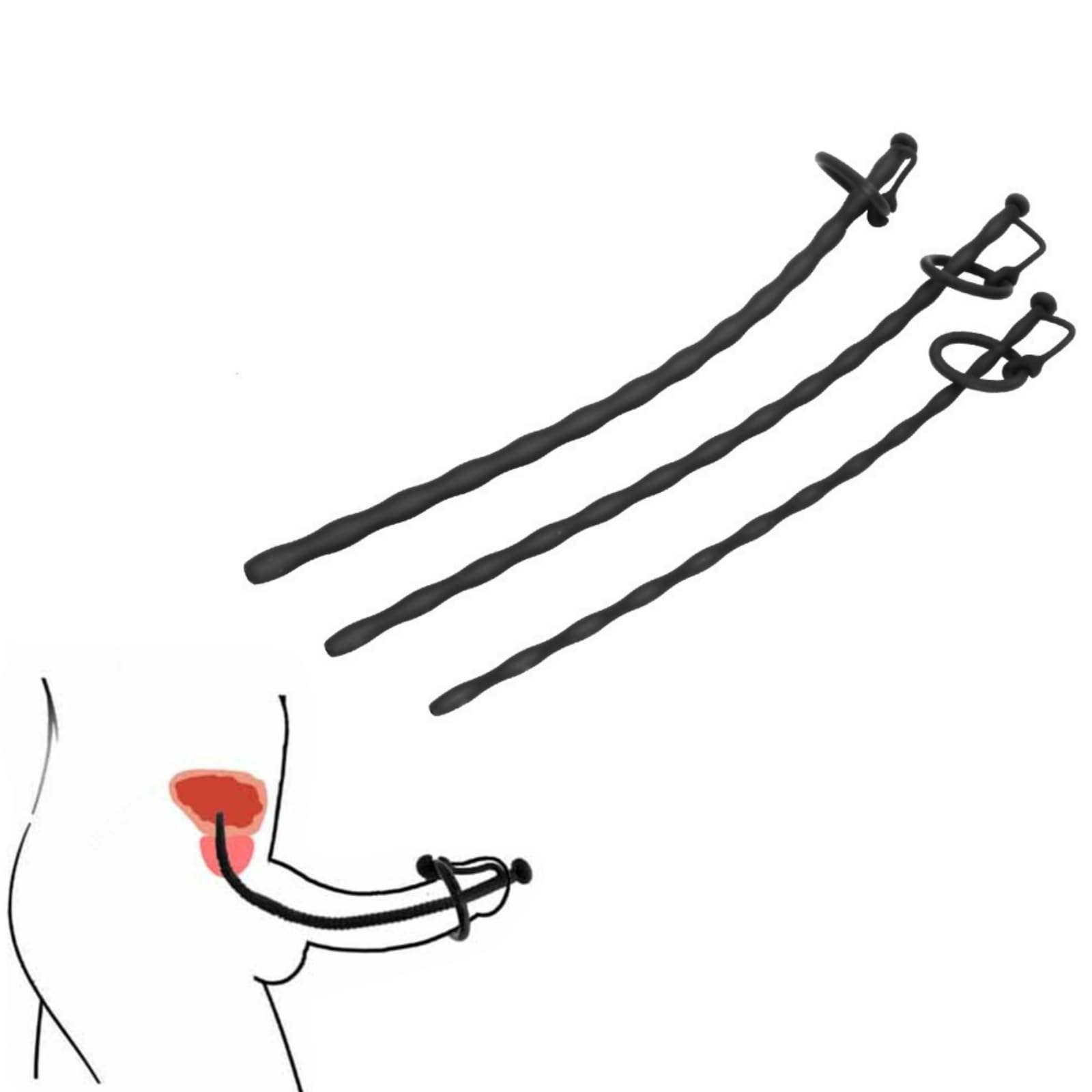 Barres d'entraînement pour hommes, trois tailles 6mm/8.5mm/10mm-N28FR (3 sizes)