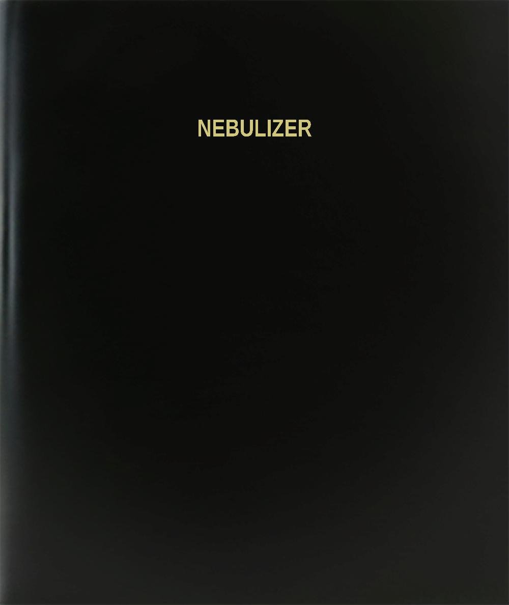 BookFactory Nebulizer Log Book/Journal/Logbook - 120 Page, 8.5''x11'', Black Hardbound (XLog-120-7CS-A-L-Black(Nebulizer Log Book)) Case
