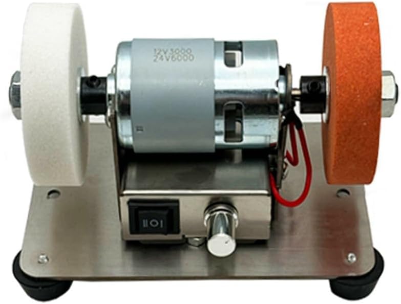 Small Double Polishing Electric Grinding Wheel Grindig Stone Grinder Machine Table Grinder Motor US PLUG B