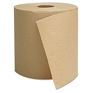 1825 Hardwound Towels, Brown, 1-Ply, Brown, 800ft, 6 Rolls/Carton