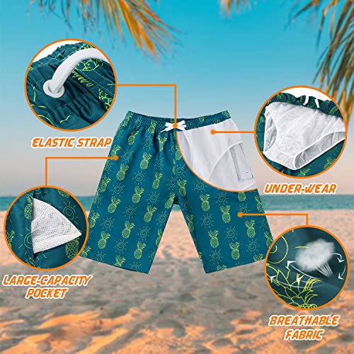 Image of Mens Swimming Trunks Swim Trunks Quick Dry Swim Shorts with Mesh Lining Funny Swimwear Bathing Suits