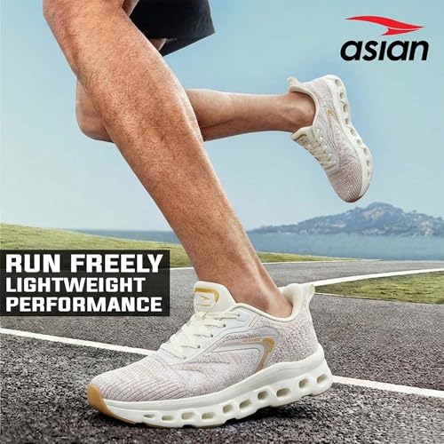 Image of ASIAN Powerplay-28 Running Shoes for Men | Memory Foam Lightweight Shoes with Air Coil Sole Technology | Ideal for Running, Training