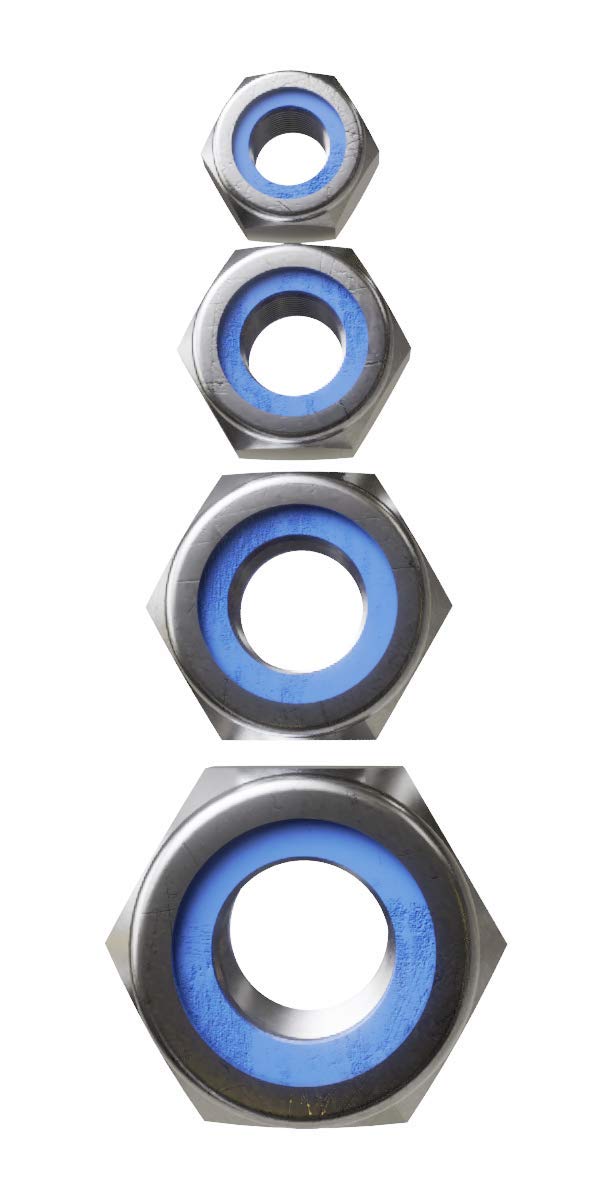 Tuercas Hexagonales Autoblocante Acero Inoxidable DIN 985 (M20) x50