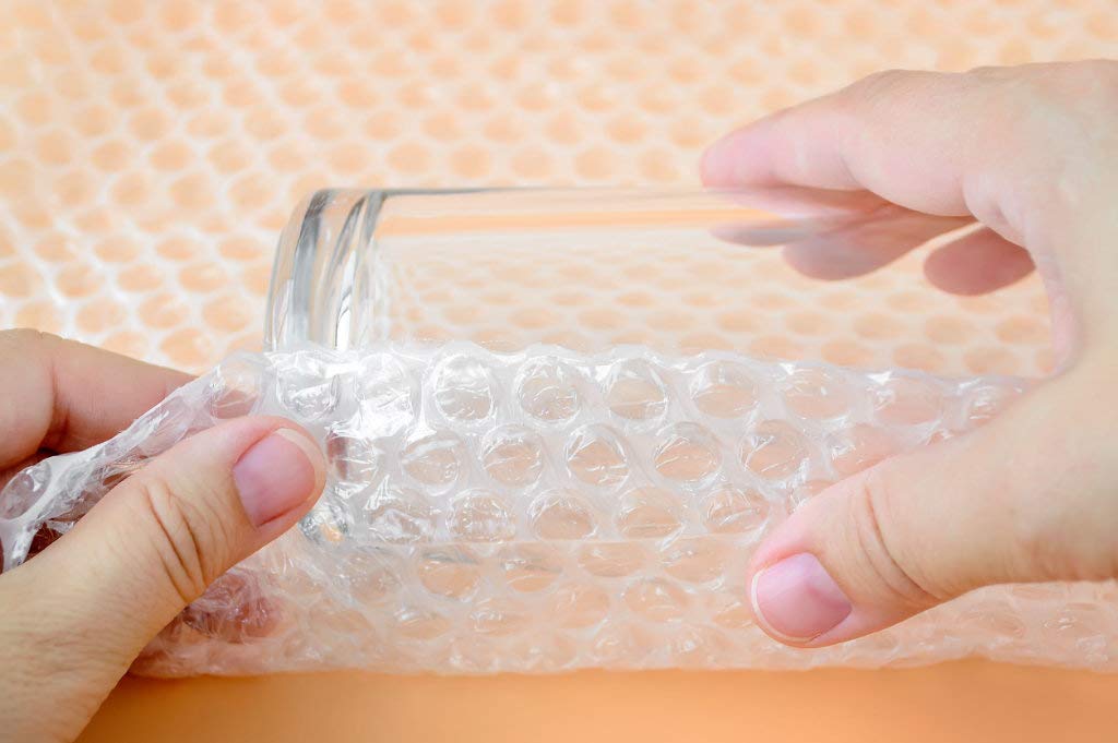 1 rotolo di pluriball completo – pellicola da imballaggio e gommini [forte] [1,0 x 50 m] [60 μ pellicola][gommini da 10 mm, 2 strati] [protezione per il trasporto, materiale di imballaggio]