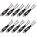 Impedance Matching Transformer, Ancable 10-Pack Indoor 75 Ohm to 300 Ohm UHF/VHF FM Matching Transformer Adapter with F Female Jack for Antenna and Coax Cable on TV Receiver Radio Tuner