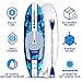 WAVESTORM 9ft6 SUP Kayak Hybrid Stand Up Paddleboard Foam Soft Top SUP for Adults and Kids of All Levels of Paddling Kayak,Blue