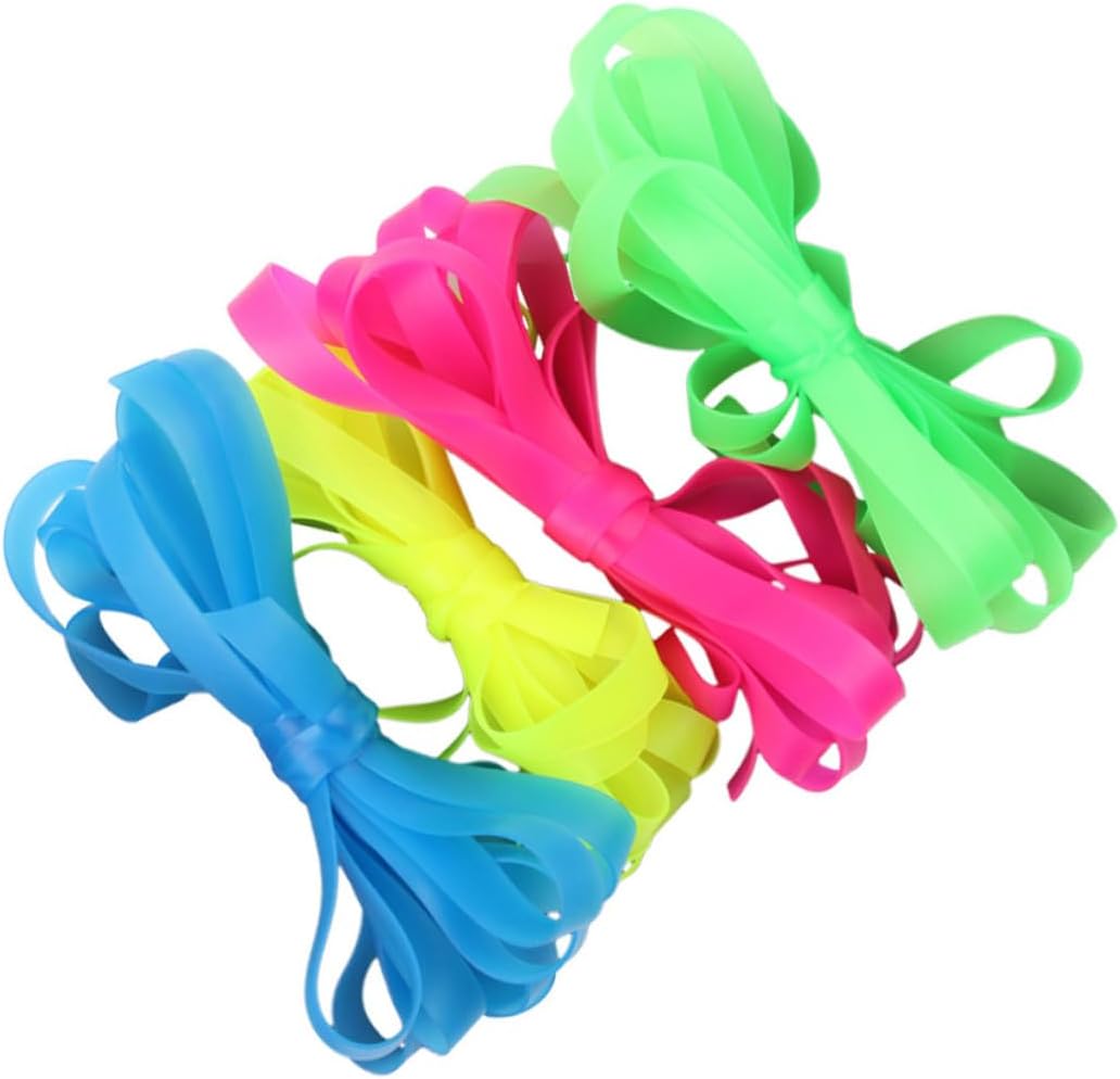 BESPORTBLE Colorful Elastic Jump Rope Widened Design for Outdoor Exercise and Fitness Activities Multipurpose Skipping Ropes for Boys Random Color