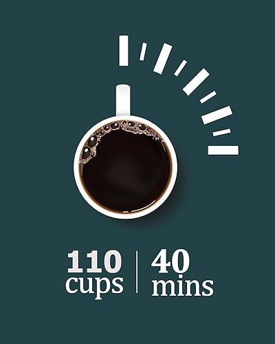 Miniatura 8 de Garvee Urna de café comercial de 60 tazas de 10 L, preparación rápida acero inoxidable 304 de doble pared Cafetera grande, urna de agua caliente