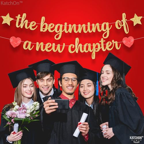 Image of Graduation Decorations 2026 | Glitter Black and Gold Congrats Grad Banner - 10 Feet | Black and Gold Graduation Banner | Cap Garland for 2026 | 2026 Grad Party Decorations, KatchOn