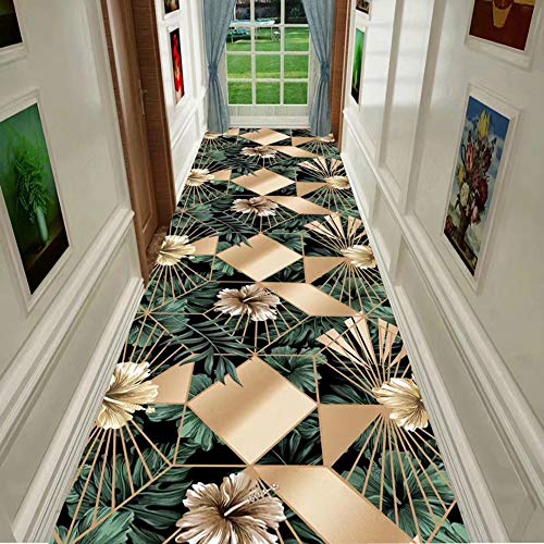 Alfombras de pasillo largo lavables para proteger el parqué de pisadas y decorar la entrada 3