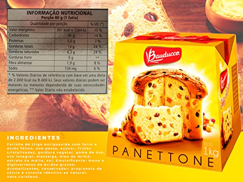Panetone de Frutas Bauducco 1kg