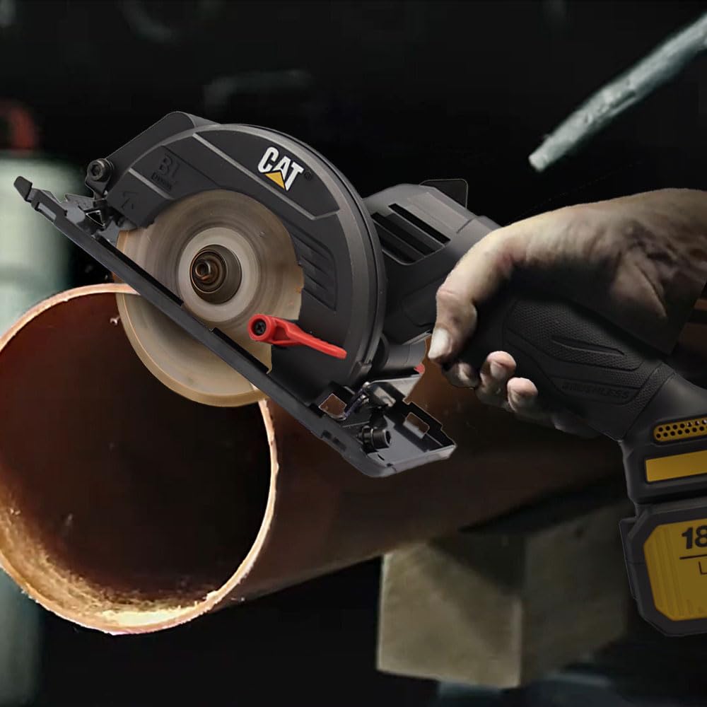 CAT DX5010B 18 Volt 120 mm Kömürsüz Profesyonel Çok Amaçlı Daire Testere (Akü Dahil Değildir)