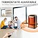 DFGOTOP Mini Calefactor Eléctrico Cerámico Baño, Calefacción Eléctrica Silenciosa Bajo Consumo ,...