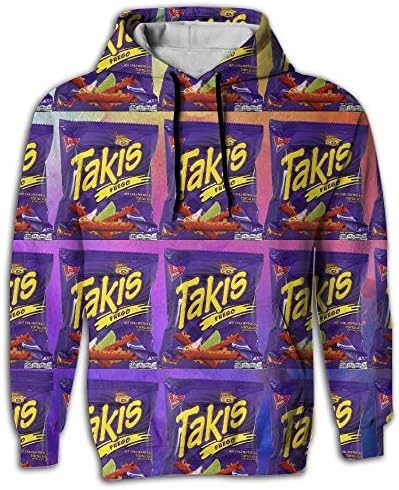 Men's Sports Fashion Takis Kangaroo Pocket 3D Sweatshirt