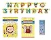 Curious George Cake Topper & Birthday Candle Set and Happy Birthday Banner (combo pack)