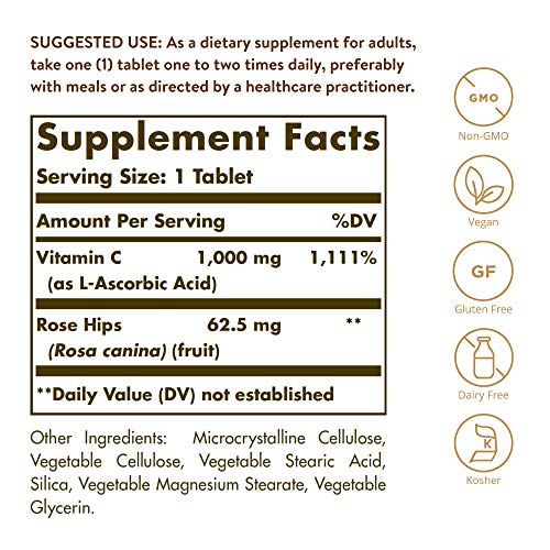 SOLGAR® Vitamin C 1000 con Rosa Canina 100 pz - shop-farmacia.it