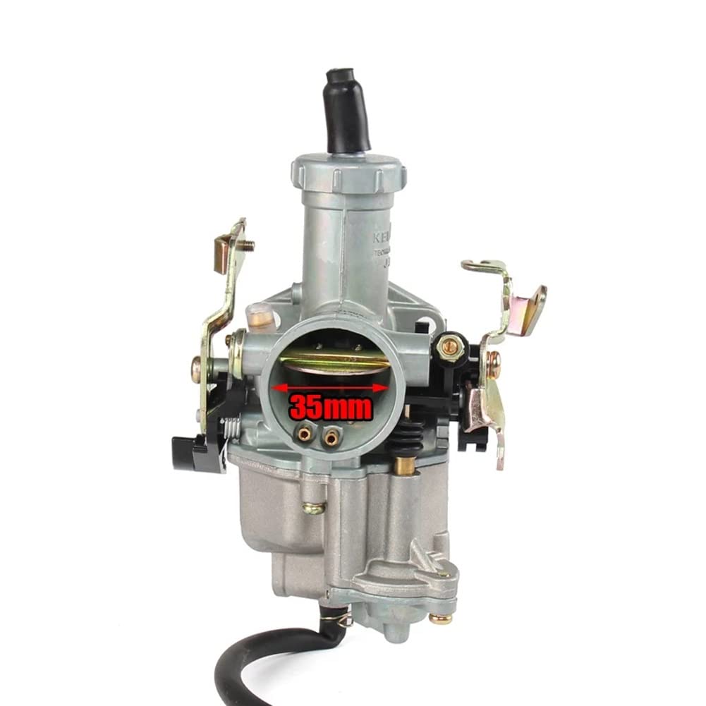 Montaje Carburador Carburador De Motocicleta PZ 27 Con Bomba De Aceleración Cables Duales Y Mango ATV Quad Carb Para 125 150 200 250 300cc Conjunto Carburador