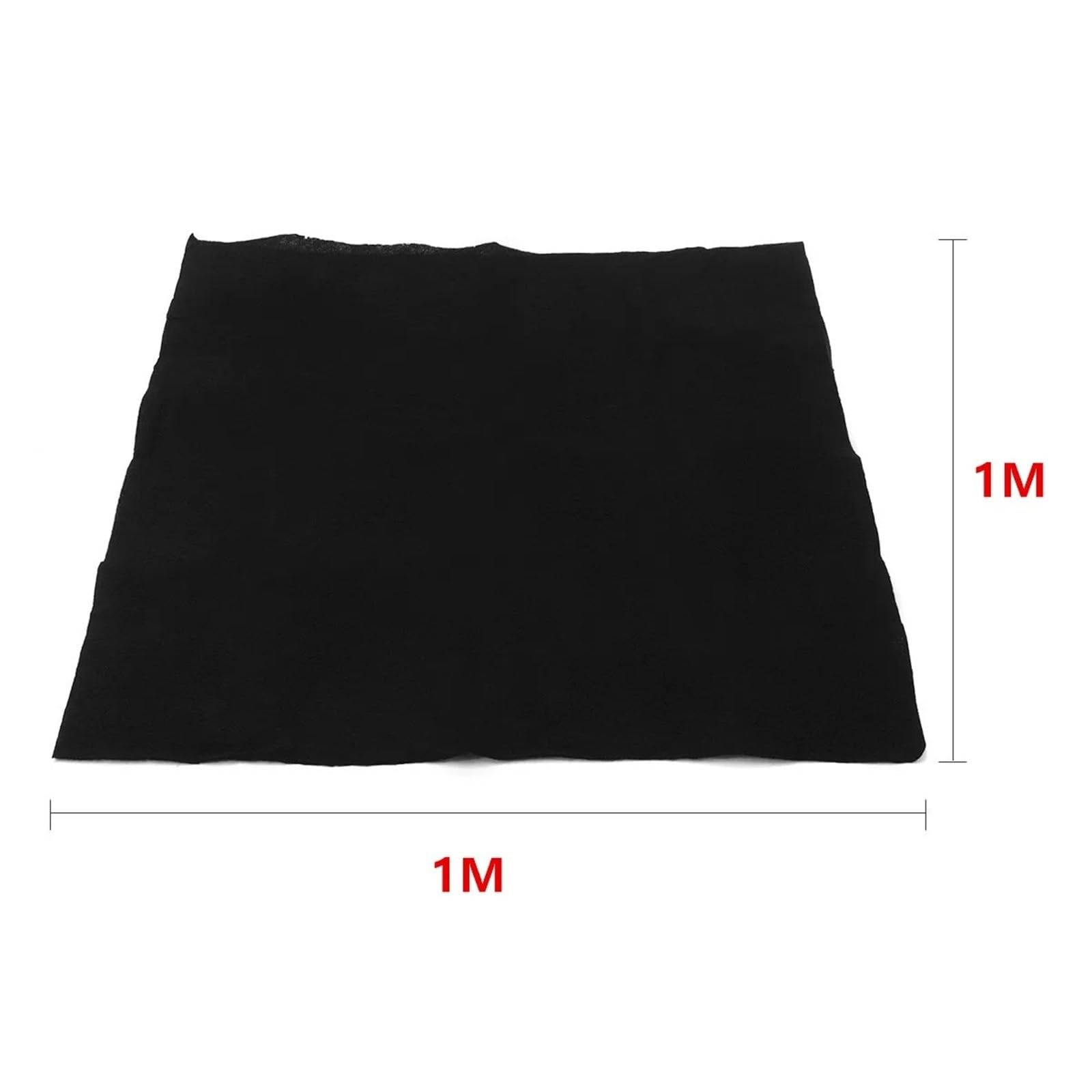 Filtro a Carboni Attivi Tessuto filtrante dell'aria HEPA a carbone attivo | Casa Nera 1x1m Spessore 3mm(10MM)