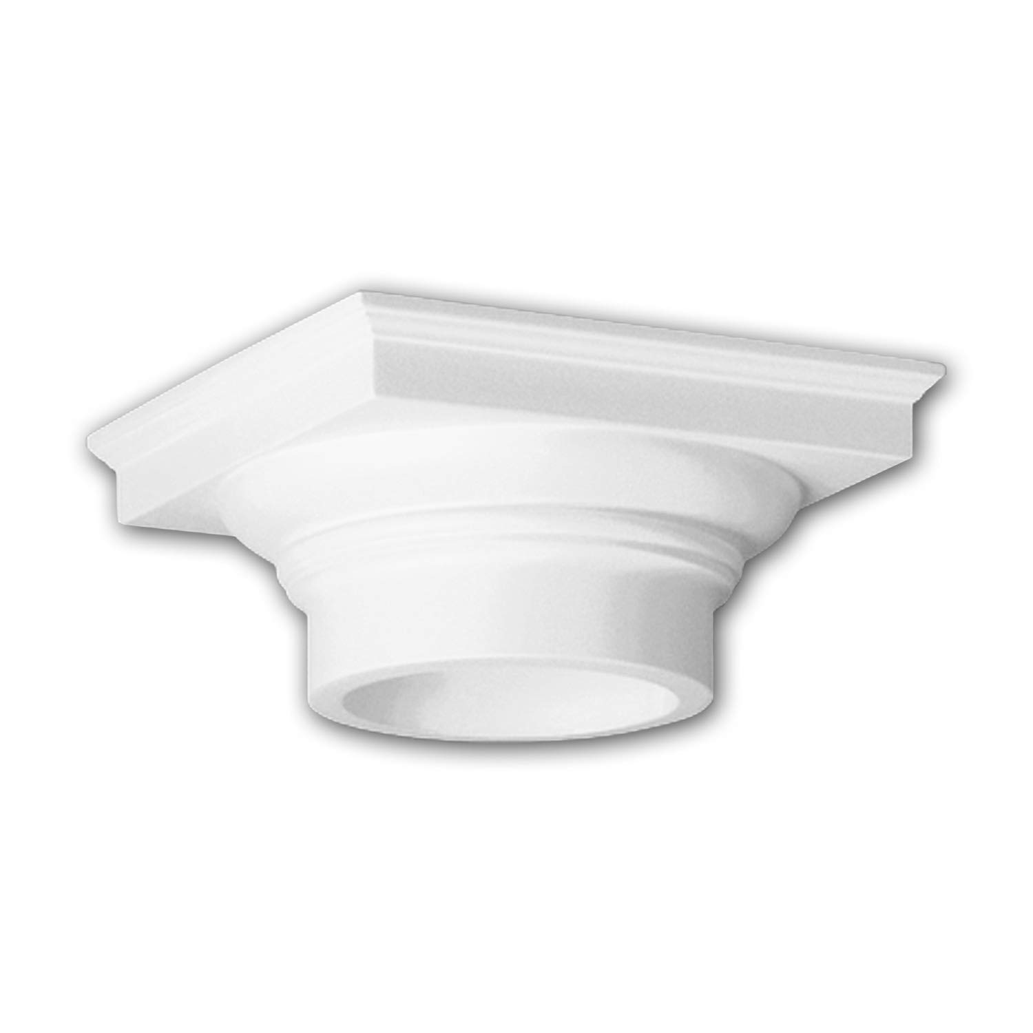 Capitel de columna Profhome de poliuretano pretratado para decoración clásica elegante