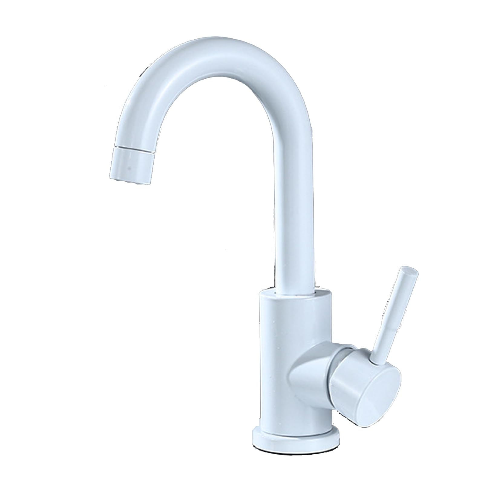 JRUIA Kitchen Faucet, 360° Swivel Washbasin Faucet, Hot And Cold Water Supply, Equipped with A 60Cm Long Water Inlet Pipe