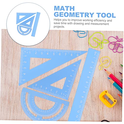 EXCEART 20 Peças Papelaria Triângulo Engenheiro Ferramenta Arquiteta Reutilizável Transferidor Matem