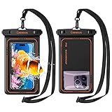 Caewous [2 Pcs] Waterproof Phone Pouch Floating [20X Super Buoyancy] IP68 Waterproof Phone Case for