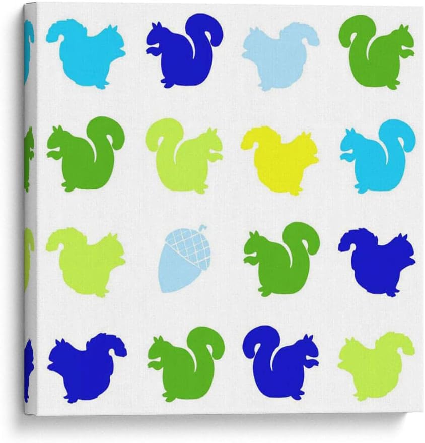 Canvas Lab | Animal Sudoku in Blue VI by Chariklia Zarris | 11 x 11 in | Fine Art Framed Print, Frame Color: White, With Mat | Animals, Kids, Nature, Sports and games